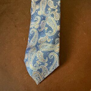 Narrow Paisley Silk Tie